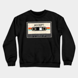 kurniamarga vintage cassette tape Accept Crewneck Sweatshirt